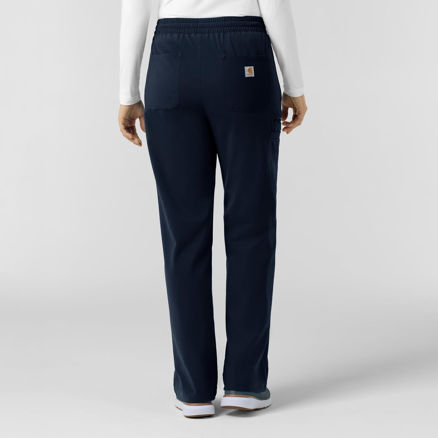image:imageCarhartt Force CrossFlex Knit Womens Boot Cut Scrub PantNavy