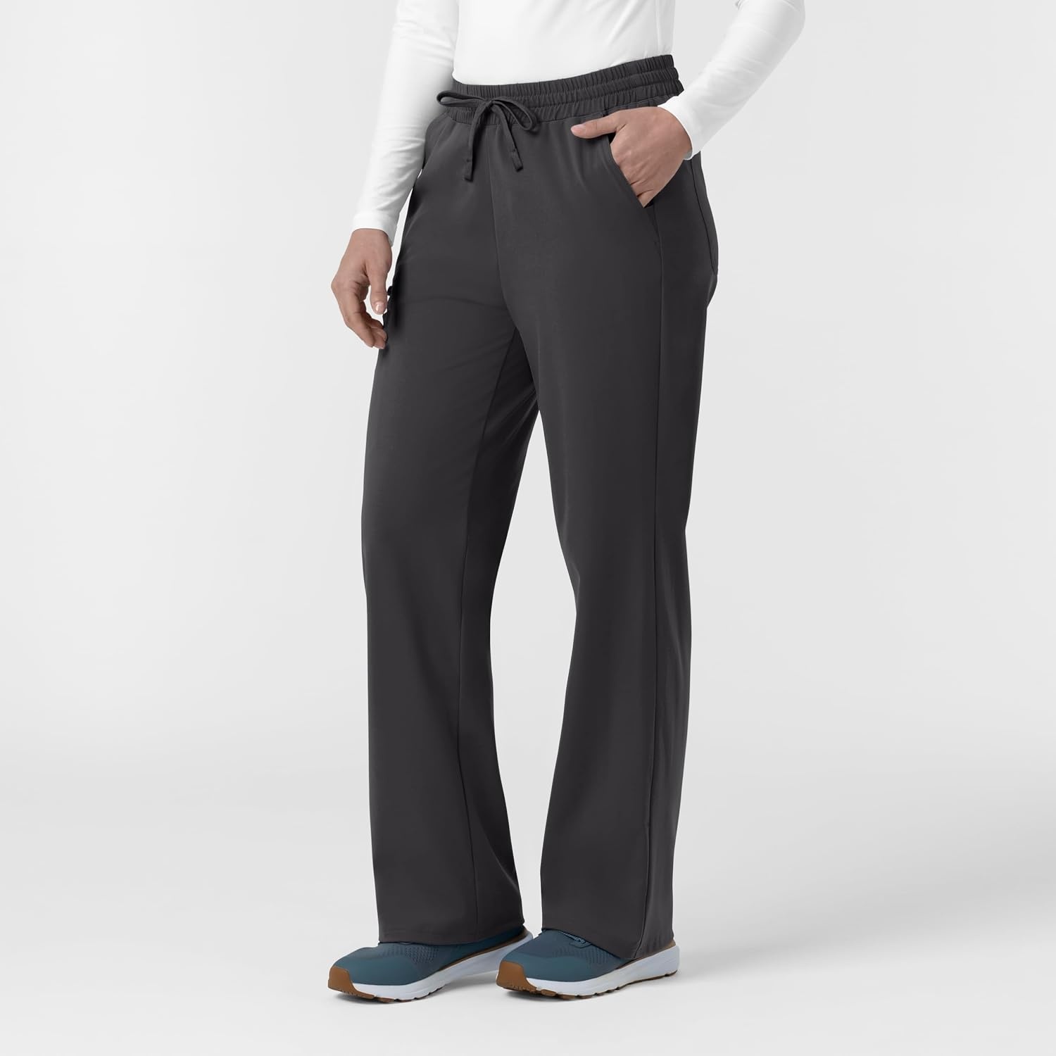 image:imageCarhartt Force CrossFlex Knit Womens Boot Cut Scrub PantPewter
