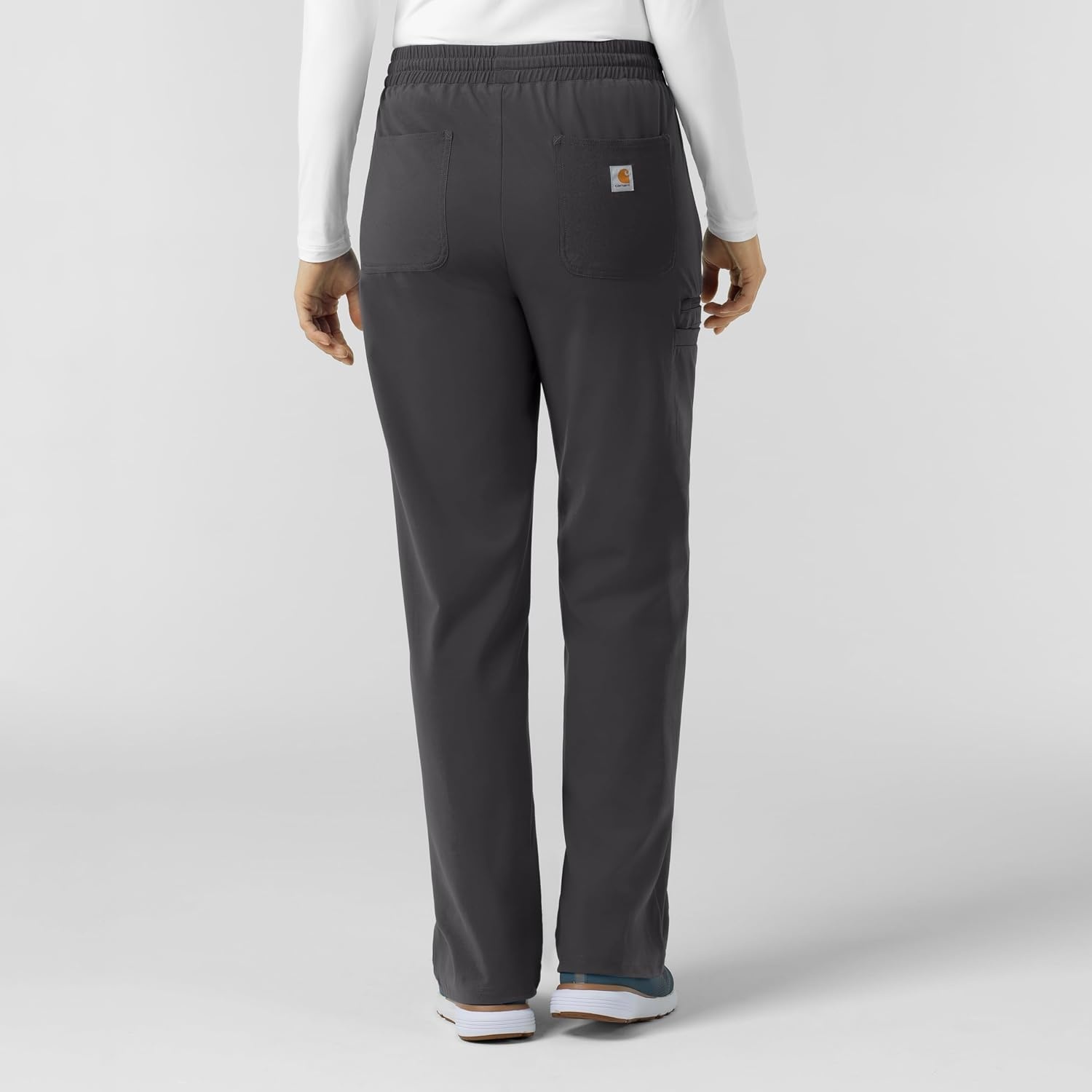 image:imageCarhartt Force CrossFlex Knit Womens Boot Cut Scrub PantPewter
