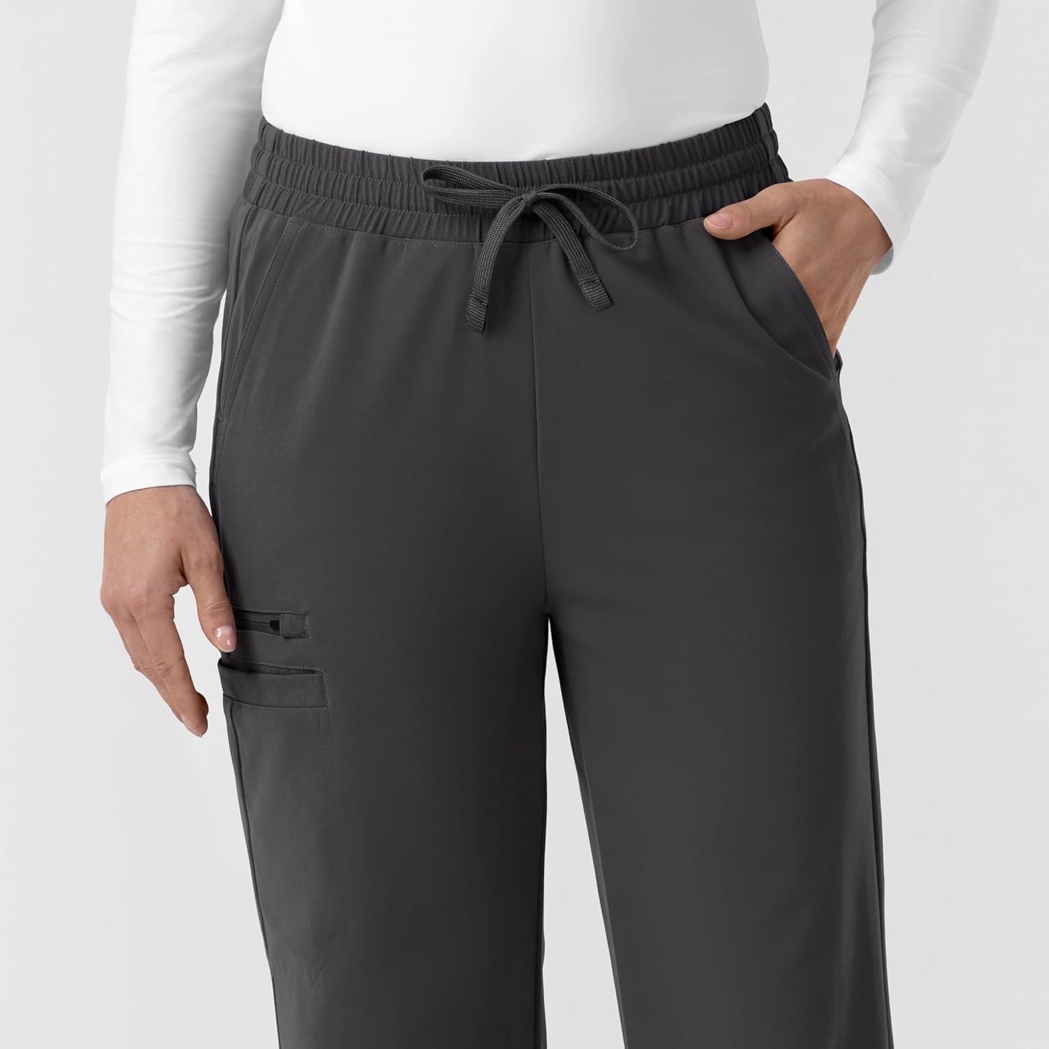 image:imageCarhartt Force CrossFlex Knit Womens Boot Cut Scrub PantPewter