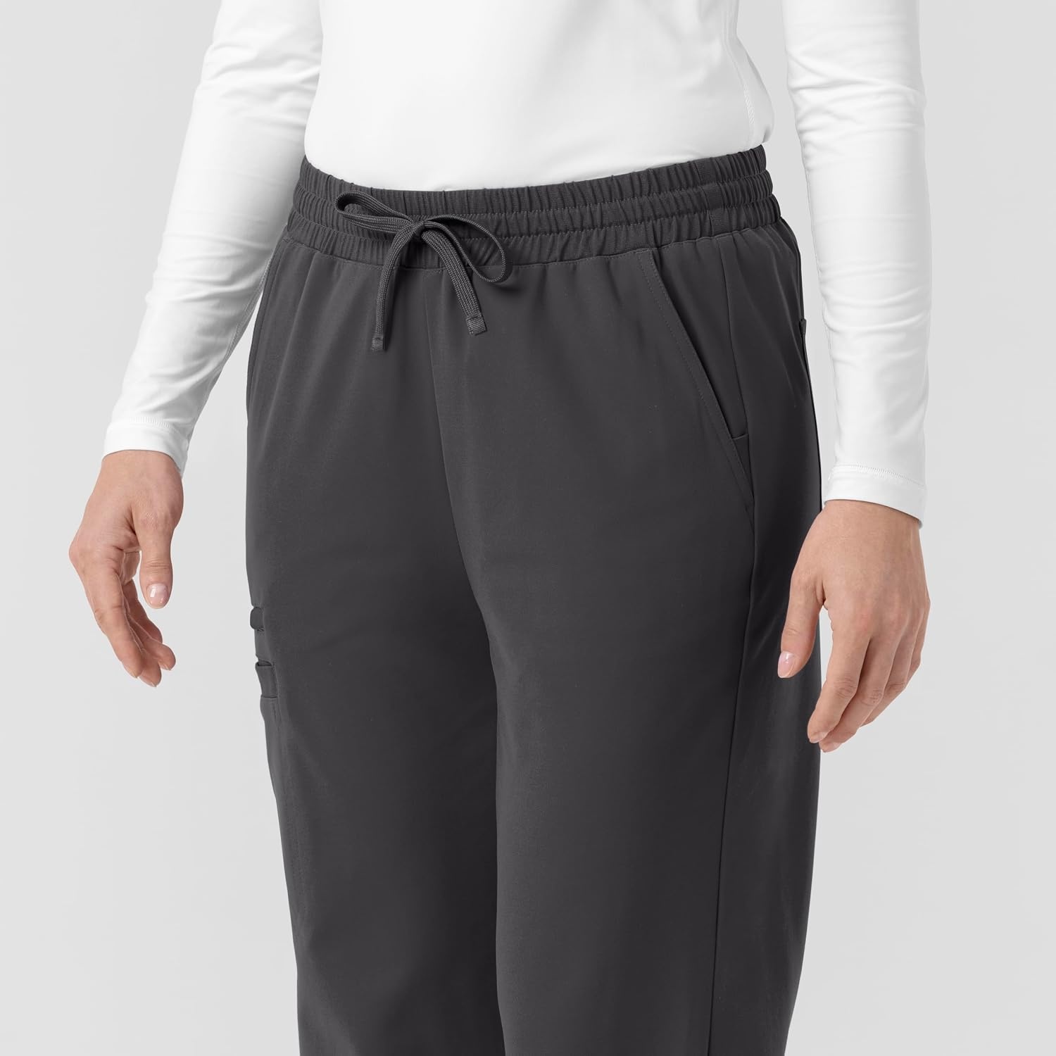 image:imageCarhartt Force CrossFlex Knit Womens Boot Cut Scrub PantPewter