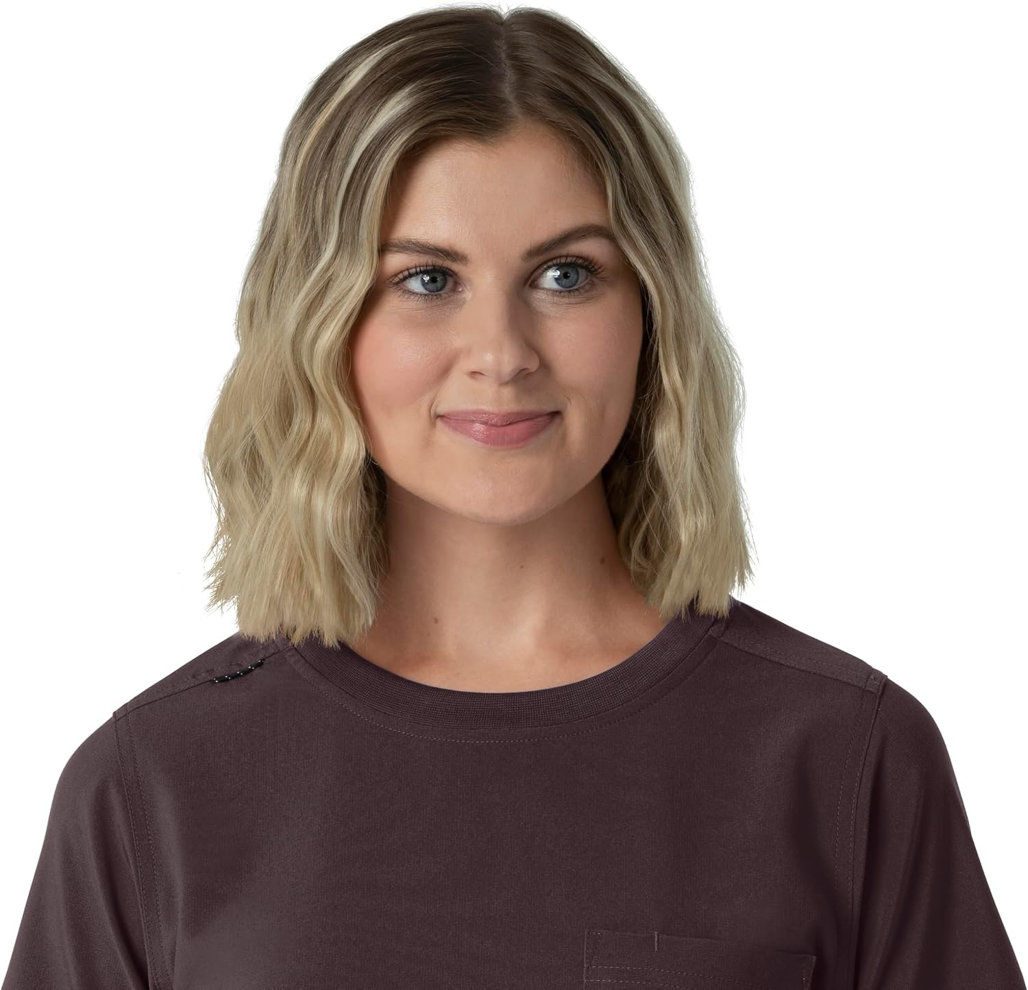 image:imageCarhartt Force CrossFlex Womens Crew Neck Scrub TopDark Sepia