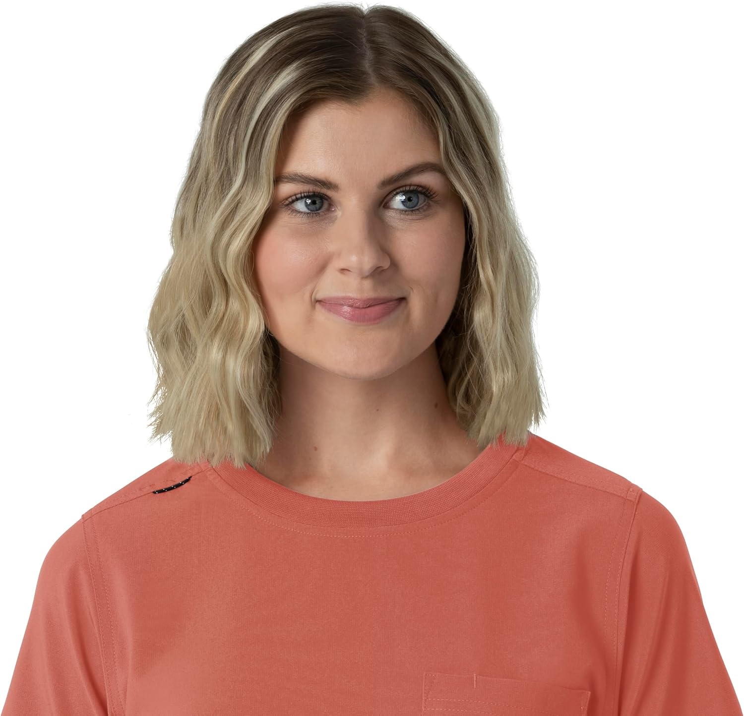 image:imageCarhartt Force CrossFlex Womens Crew Neck Scrub TopDusty Cedar