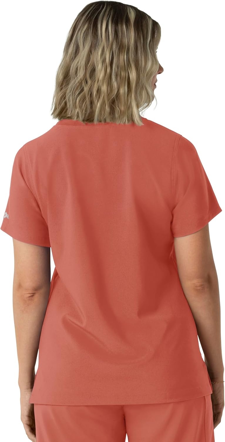 image:imageCarhartt Force CrossFlex Womens Crew Neck Scrub TopDusty Cedar