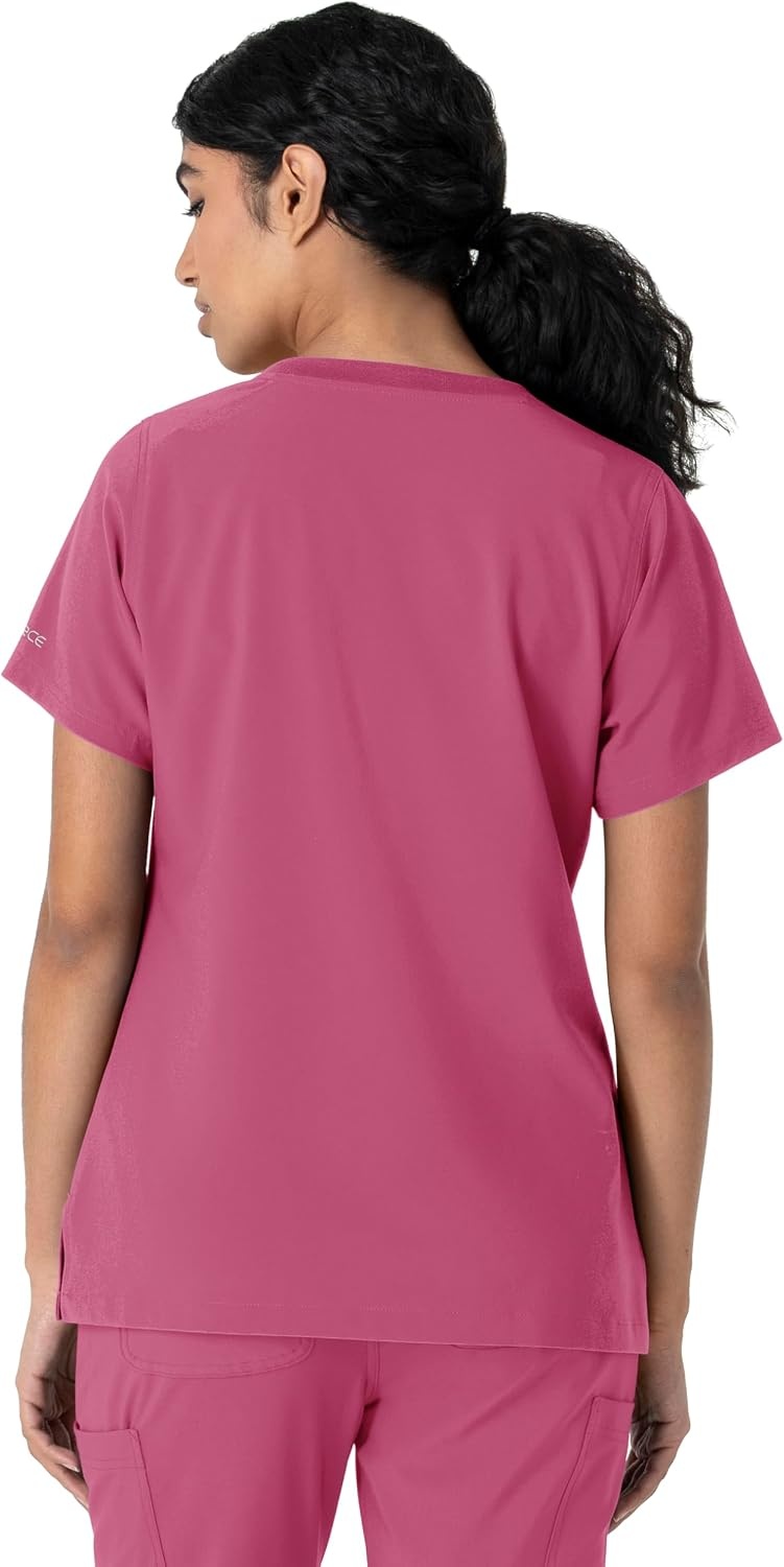 image:imageCarhartt Force CrossFlex Womens Crew Neck Scrub TopElectric Fuschia