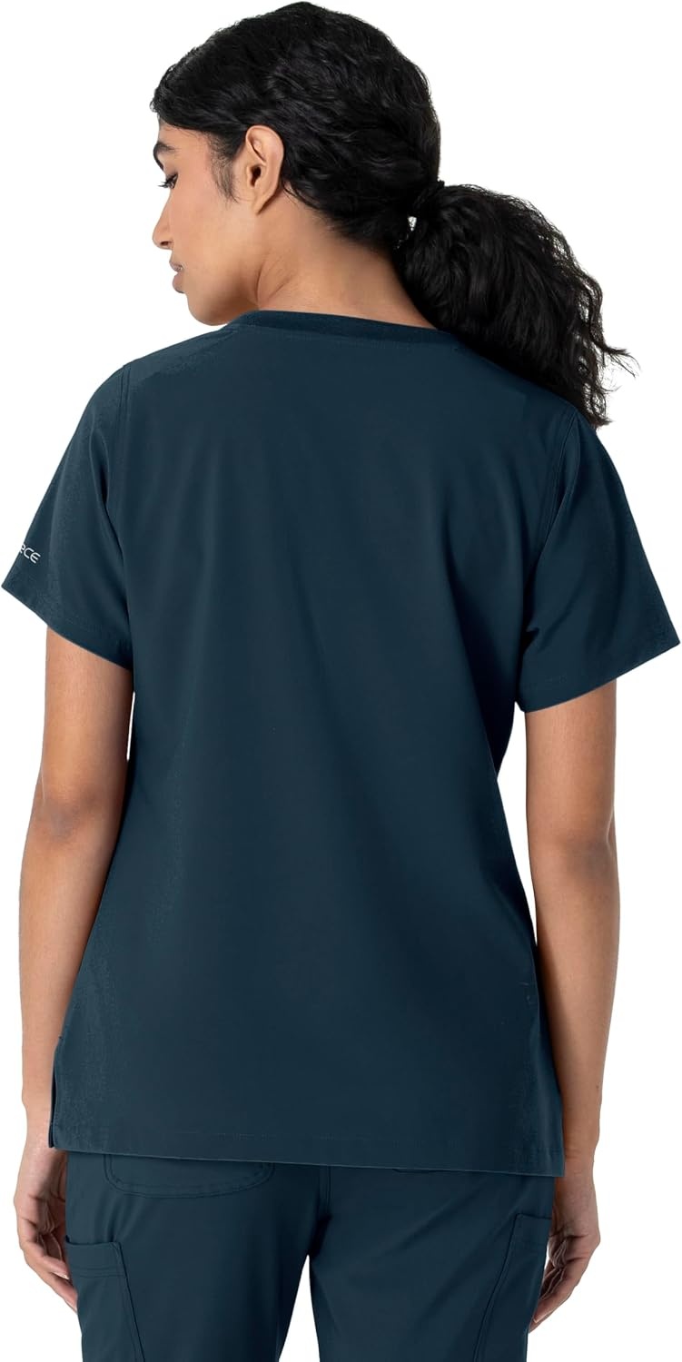 image:imageCarhartt Force CrossFlex Womens Crew Neck Scrub TopNavy