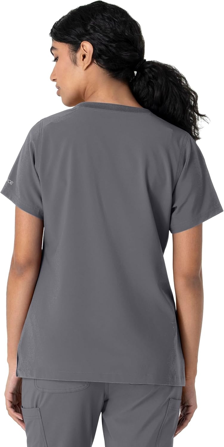 image:imageCarhartt Force CrossFlex Womens Crew Neck Scrub TopPewter