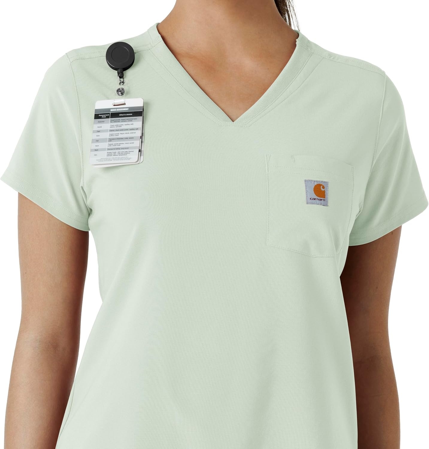 image:imageCarhartt Force CrossFlex Womens Tuckin Scrub TopBig Sky