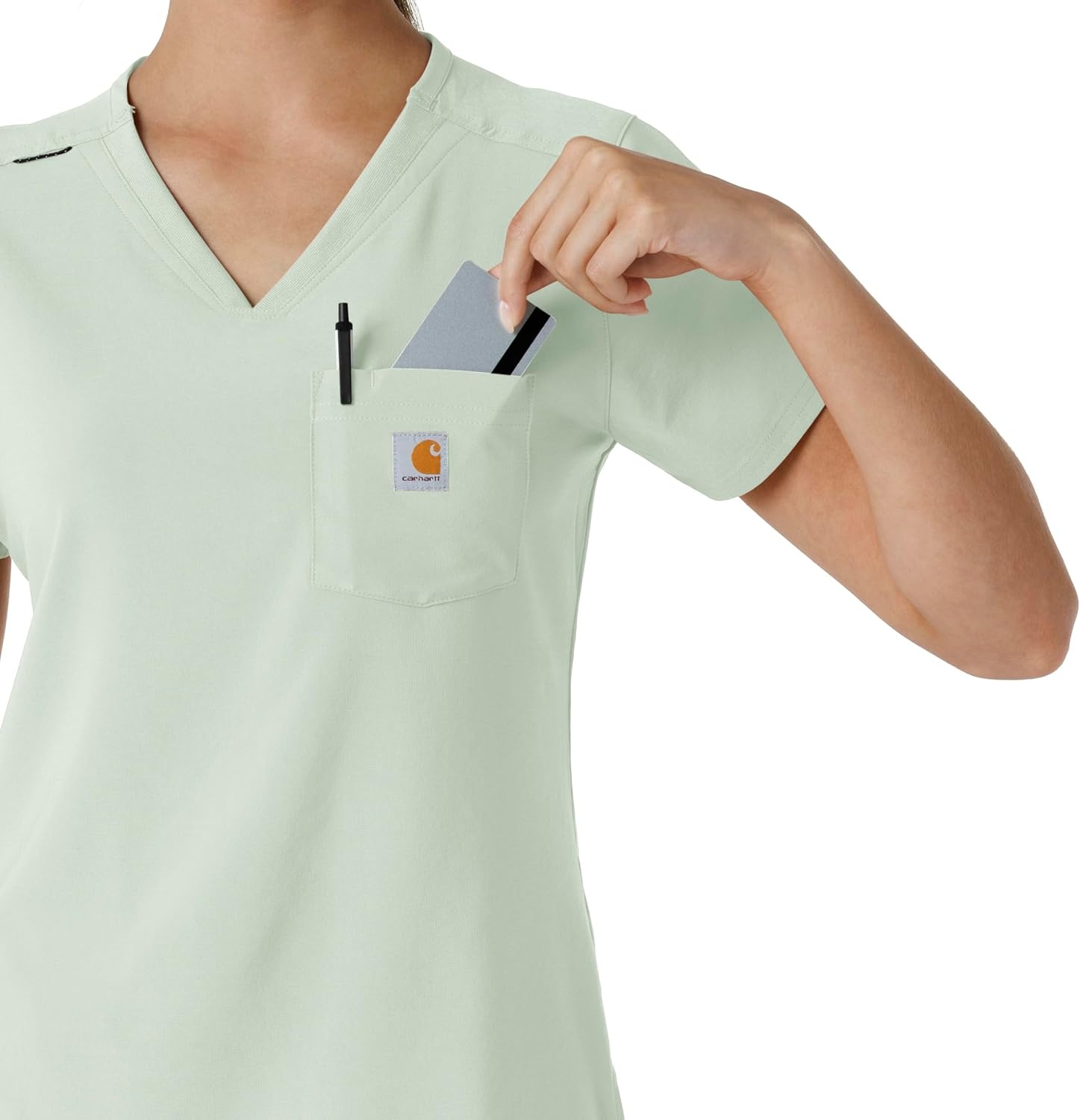 image:imageCarhartt Force CrossFlex Womens Tuckin Scrub TopBig Sky