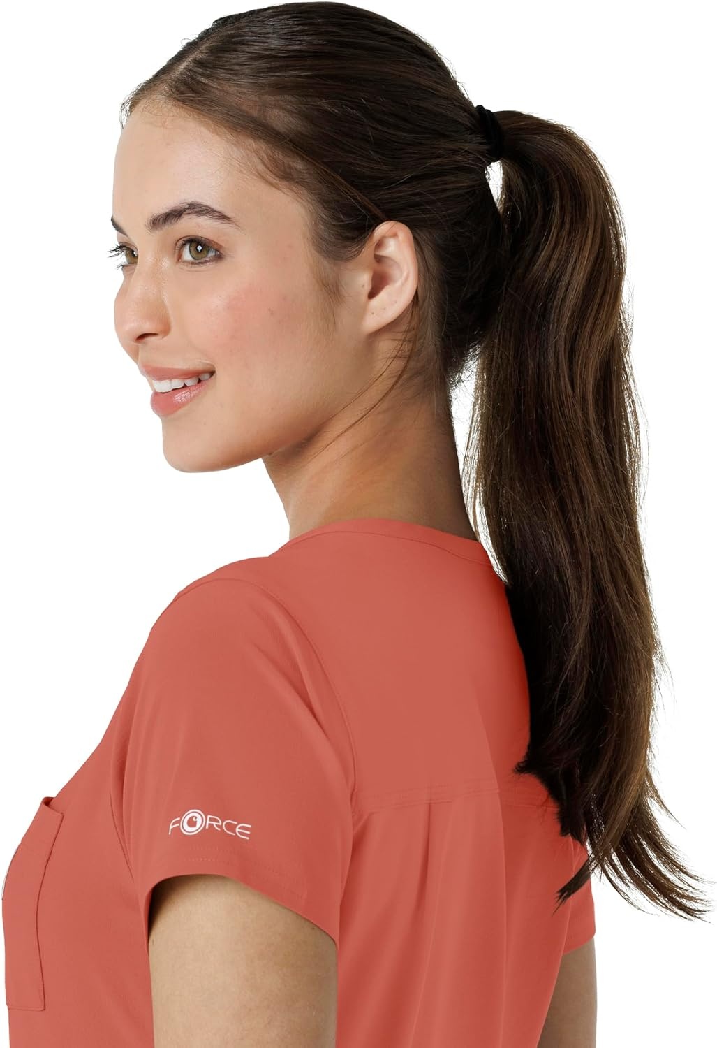 image:imageCarhartt Force CrossFlex Womens Tuckin Scrub TopDusty Cedar