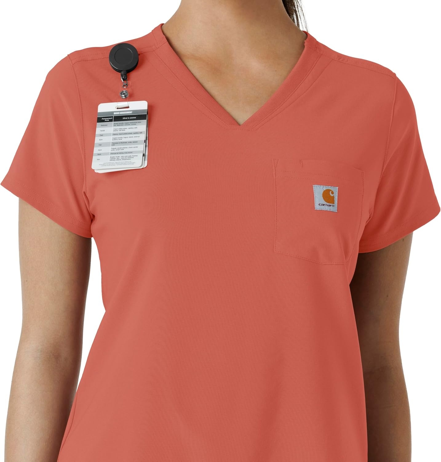 image:imageCarhartt Force CrossFlex Womens Tuckin Scrub TopDusty Cedar