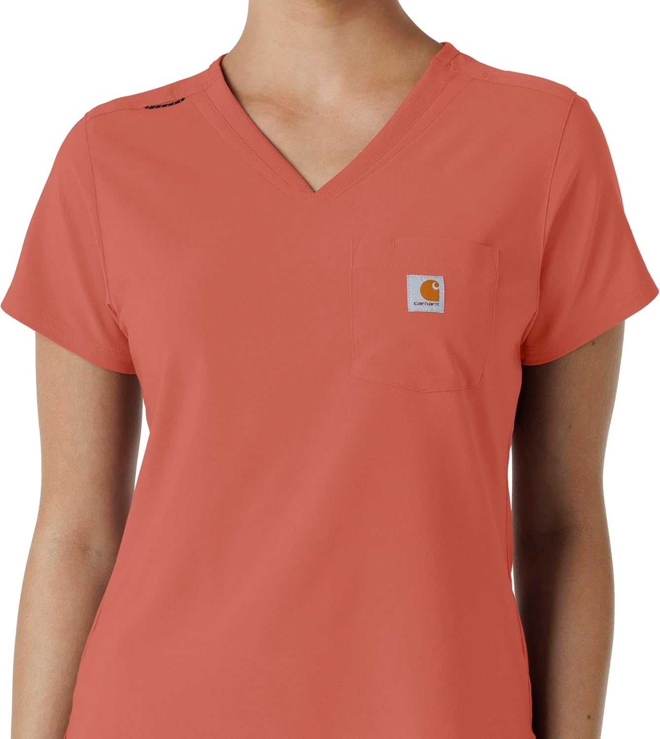 image:imageCarhartt Force CrossFlex Womens Tuckin Scrub TopDusty Cedar