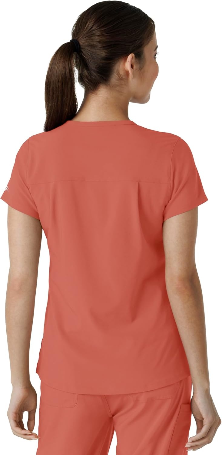image:imageCarhartt Force CrossFlex Womens Tuckin Scrub TopDusty Cedar