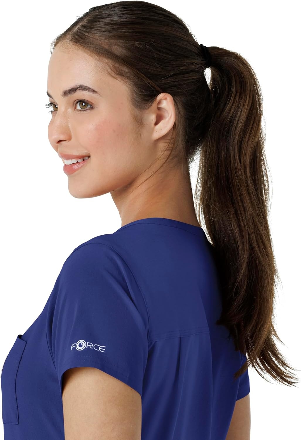 image:imageCarhartt Force CrossFlex Womens Tuckin Scrub TopGalaxy Blue