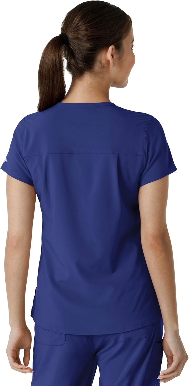image:imageCarhartt Force CrossFlex Womens Tuckin Scrub TopGalaxy Blue
