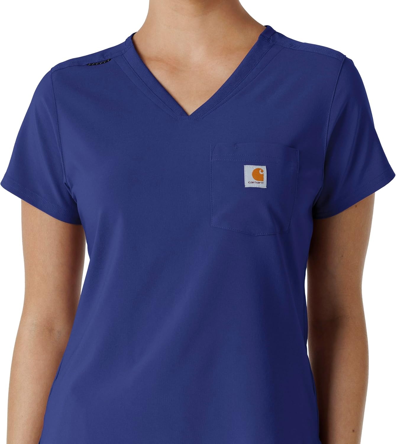 image:imageCarhartt Force CrossFlex Womens Tuckin Scrub TopGalaxy Blue