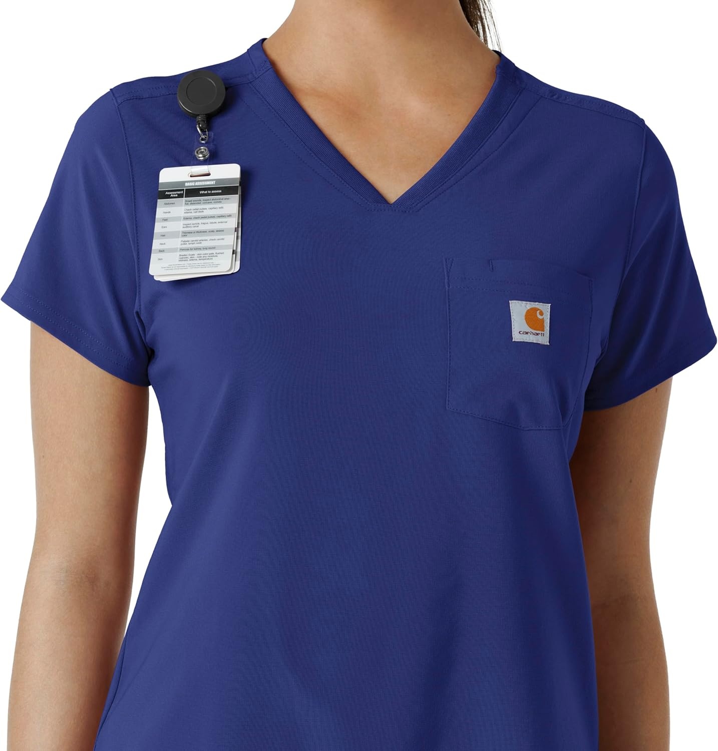 image:imageCarhartt Force CrossFlex Womens Tuckin Scrub TopGalaxy Blue