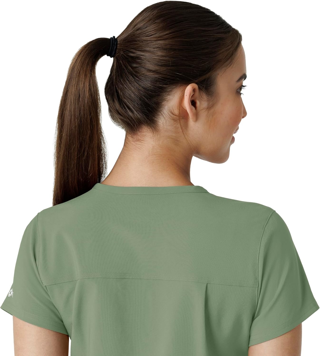 image:imageCarhartt Force CrossFlex Womens Tuckin Scrub TopGreen Slate