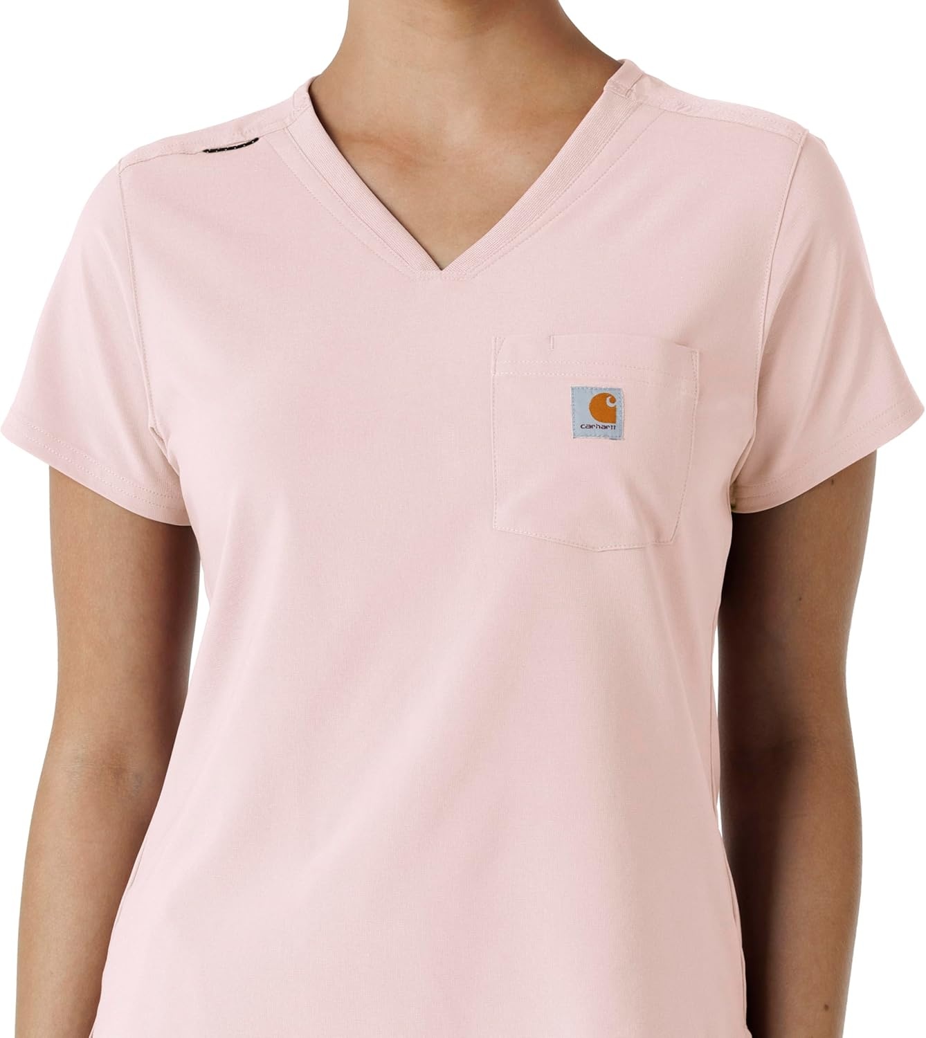 image:imageCarhartt Force CrossFlex Womens Tuckin Scrub TopSoft Rose