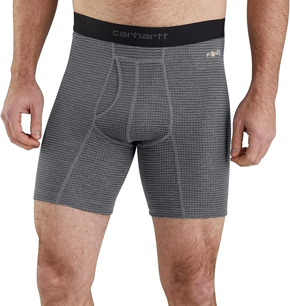 image:imageCarhartt Mens MBB123 8 Inch Tech Boxer BriefShadow Grid