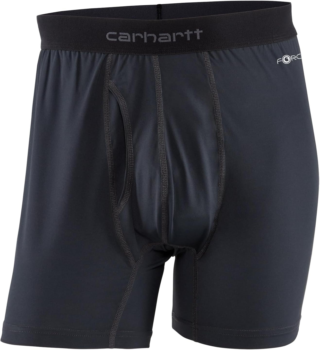 image:imageCarhartt Mens UU0196M Force Stretch Jersey 5 Inch Boxer Brief 2PackBlack