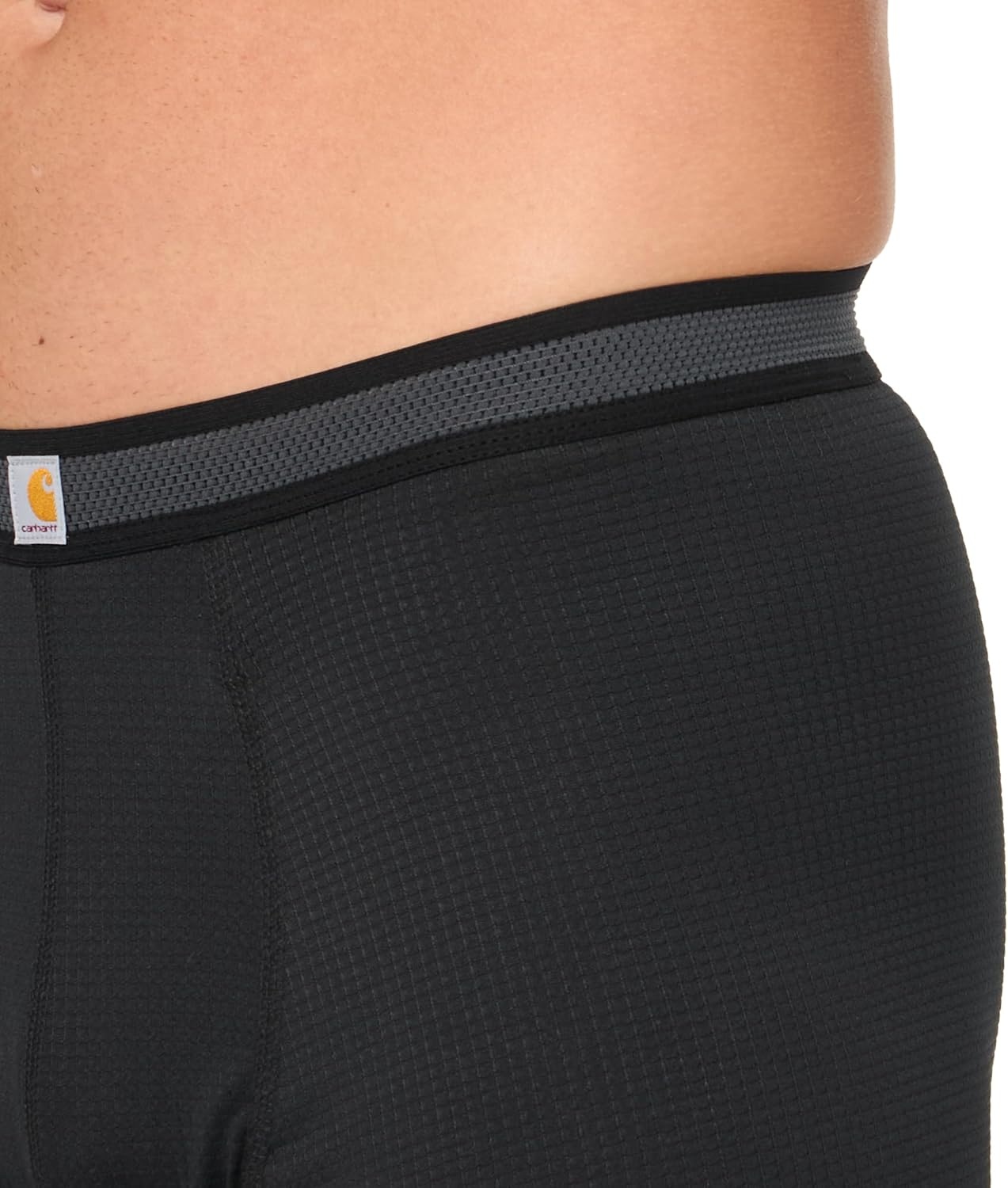 image:imageCarhartt Mens UU0250M Force Stretch Grid 5 Boxer BriefBlack