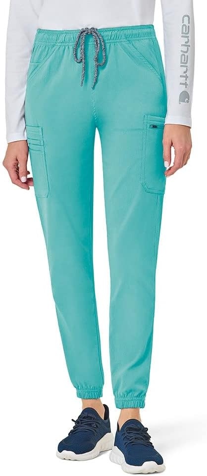 image:imageCarhartt Rugged Flex Peak Womens Cargo Jogger Scrub PantAqua Sea