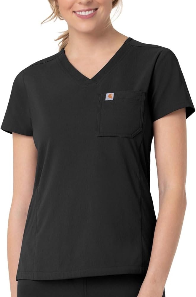 image:imageCarhartt Rugged Flex Peak Womens Tuckin Scrub TopBlack