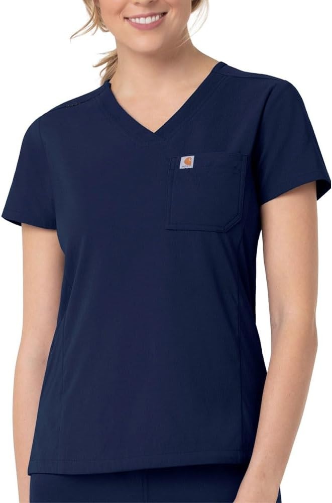 image:imageCarhartt Rugged Flex Peak Womens Tuckin Scrub TopNavy