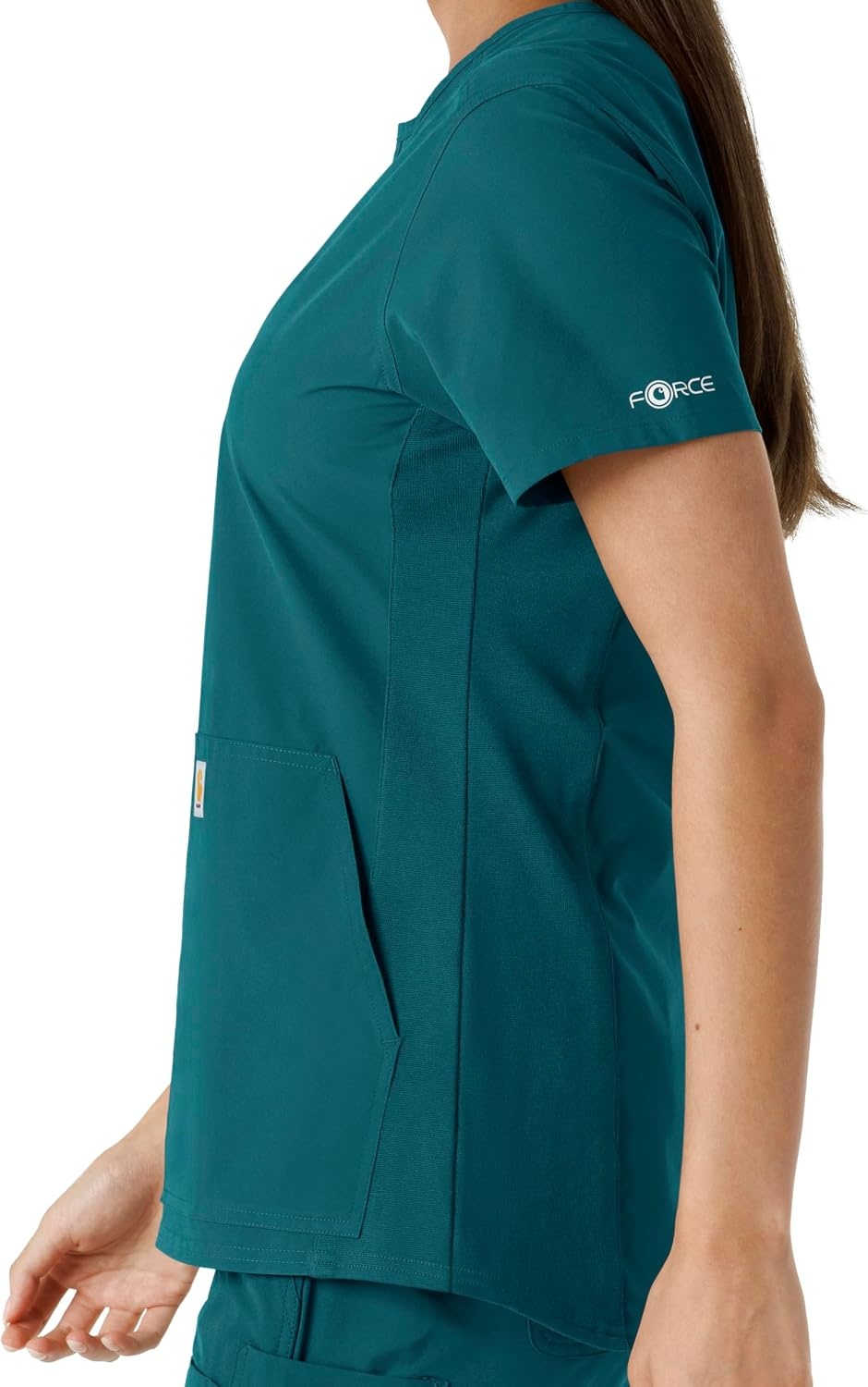 image:imageCarhartt Scrubs C12413 Womens Force Essentials Modern Fit Notch NeckCaribbean