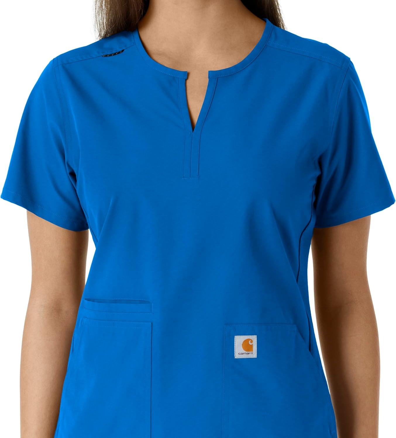 image:imageCarhartt Scrubs C12413 Womens Force Essentials Modern Fit Notch NeckRoyal