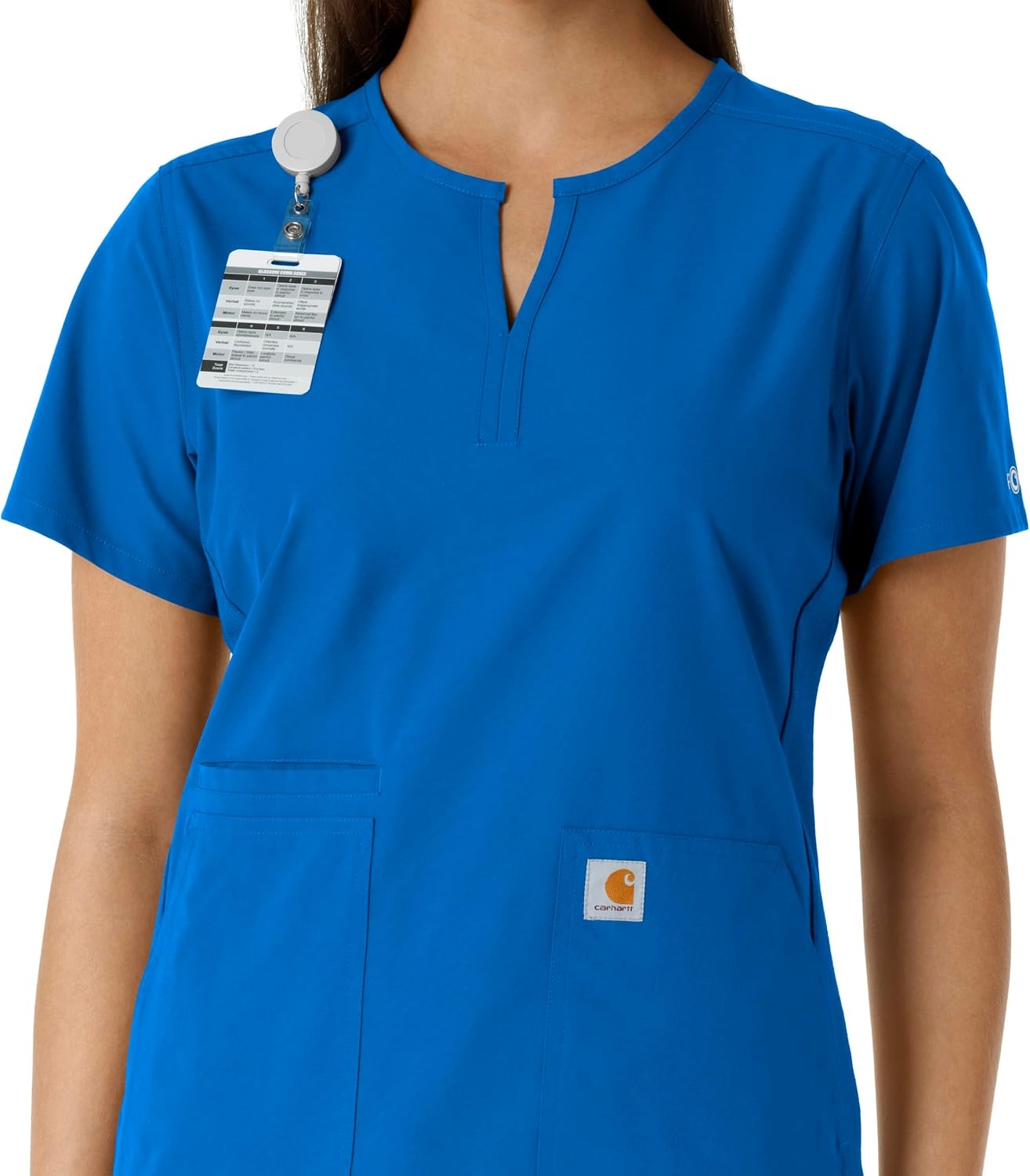 image:imageCarhartt Scrubs C12413 Womens Force Essentials Modern Fit Notch NeckRoyal