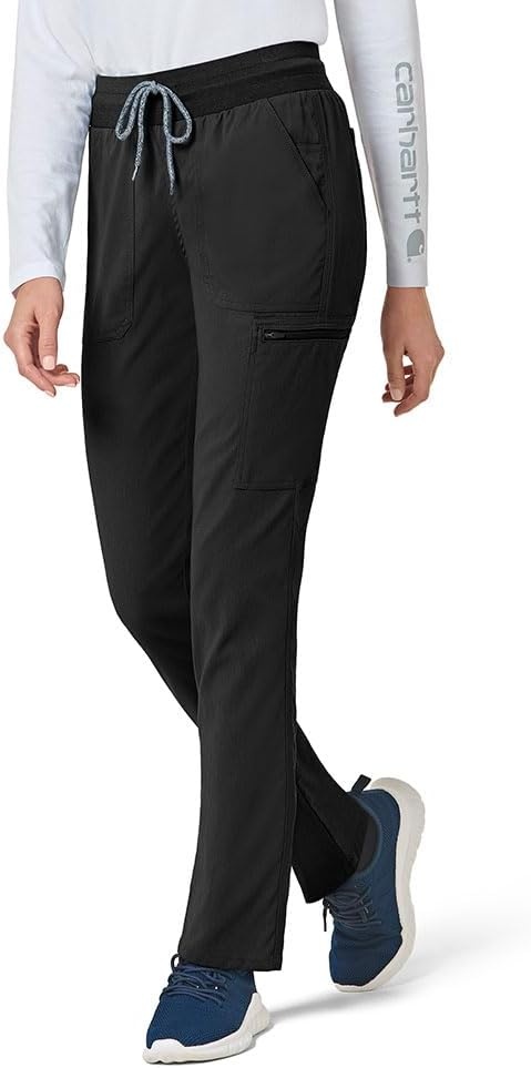 image:imageCarhartt Scrubs C52237 Womens Rugged Flex Modern Fit Slim Leg PantBlack