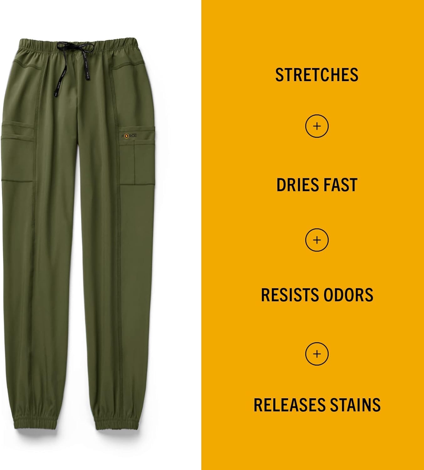 image:imageCarhartt Scrubs C52610 Womens Force Modern Fit Jogger PantBasil