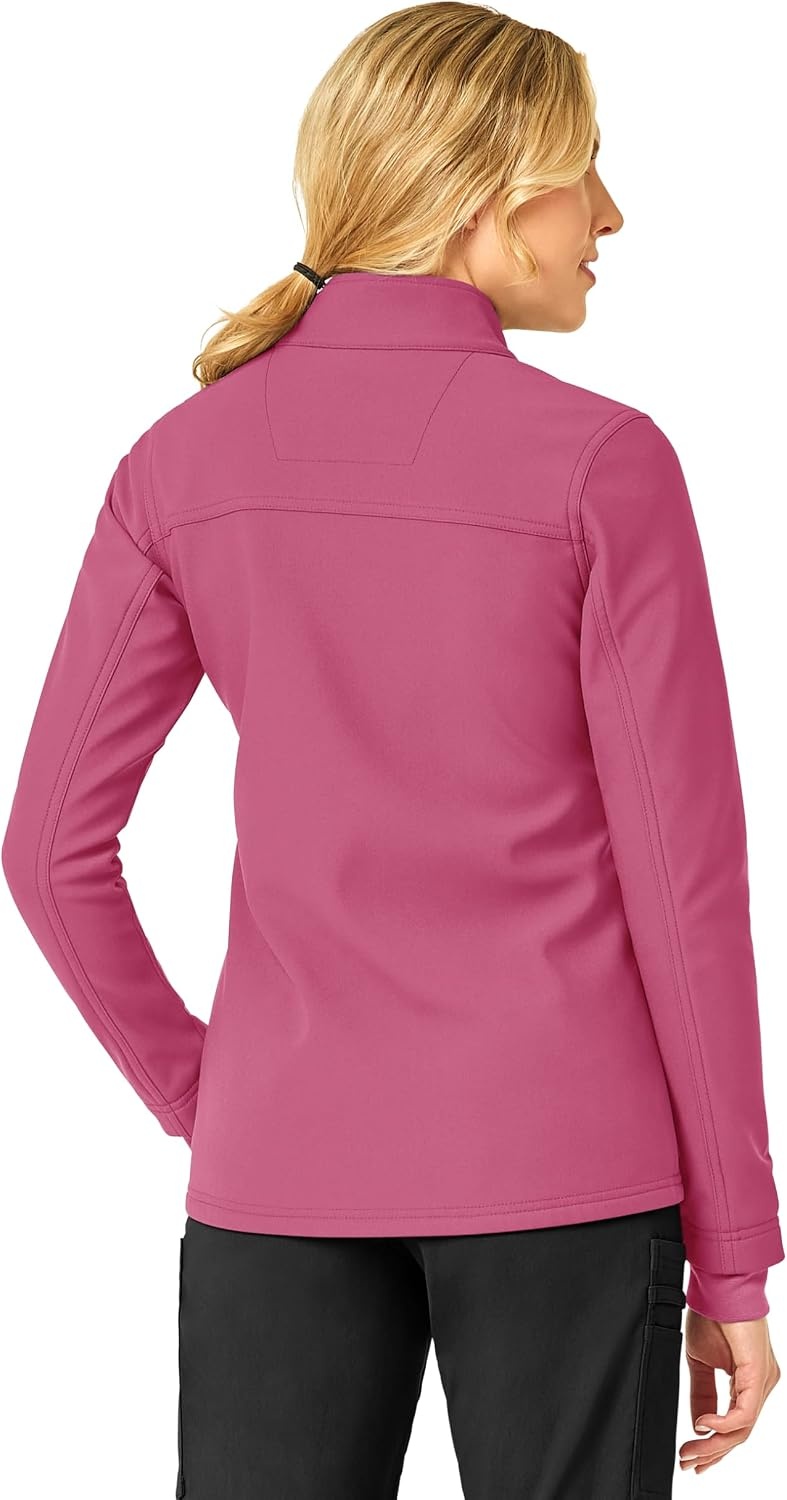 image:imageCarhartt Scrubs C81023 Womens Rugged Flex Modern Fit Bonded Fleece JaElectric Fuschia