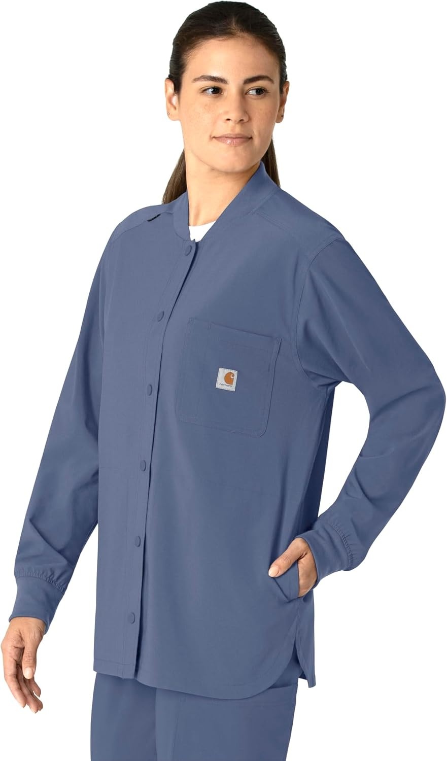 image:imageCarhartt Scrubs C81023 Womens Rugged Flex Modern Fit Bonded Fleece JaRiverside