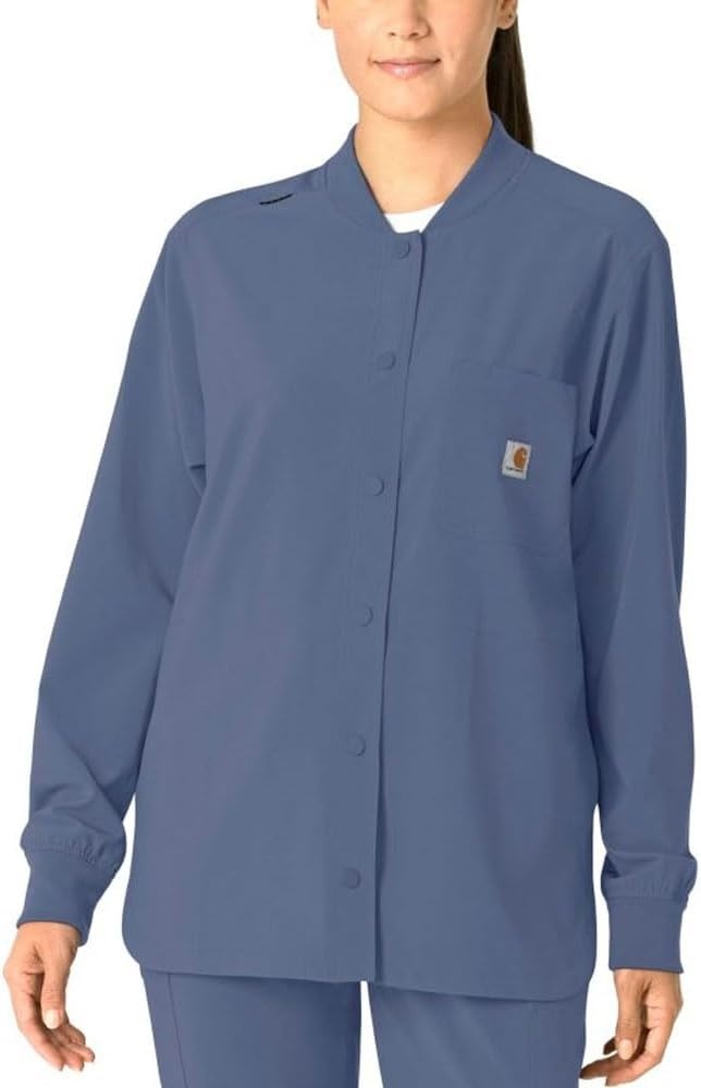 image:imageCarhartt Scrubs C81023 Womens Rugged Flex Modern Fit Bonded Fleece JaRiverside