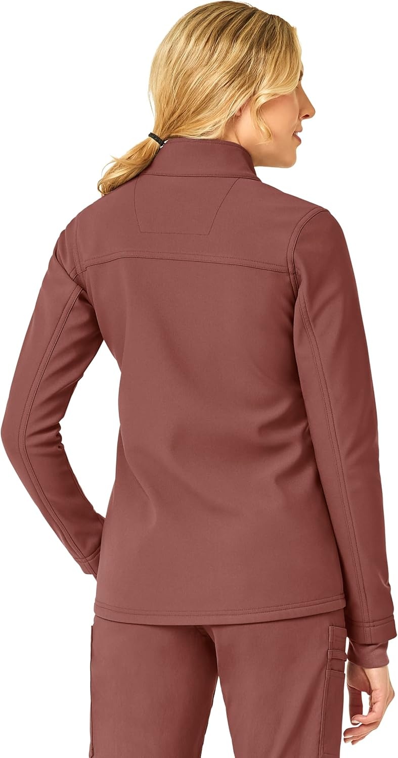 image:imageCarhartt Scrubs C81023 Womens Rugged Flex Modern Fit Bonded Fleece JaSable