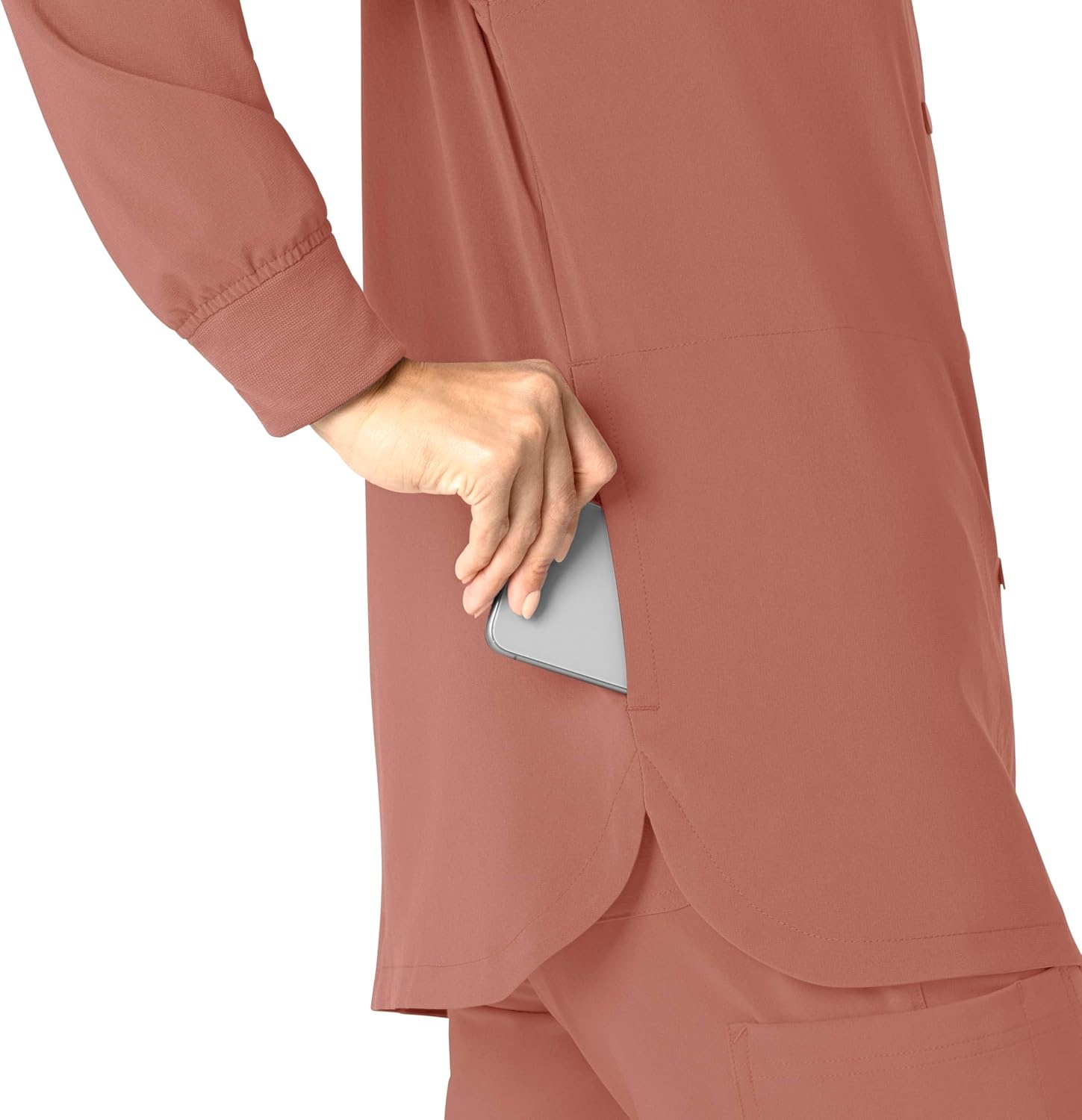 image:imageCarhartt Scrubs C81023 Womens Rugged Flex Modern Fit Bonded Fleece JaWildrose