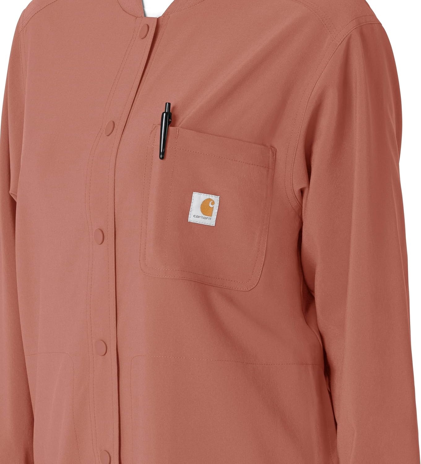 image:imageCarhartt Scrubs C81023 Womens Rugged Flex Modern Fit Bonded Fleece JaWildrose