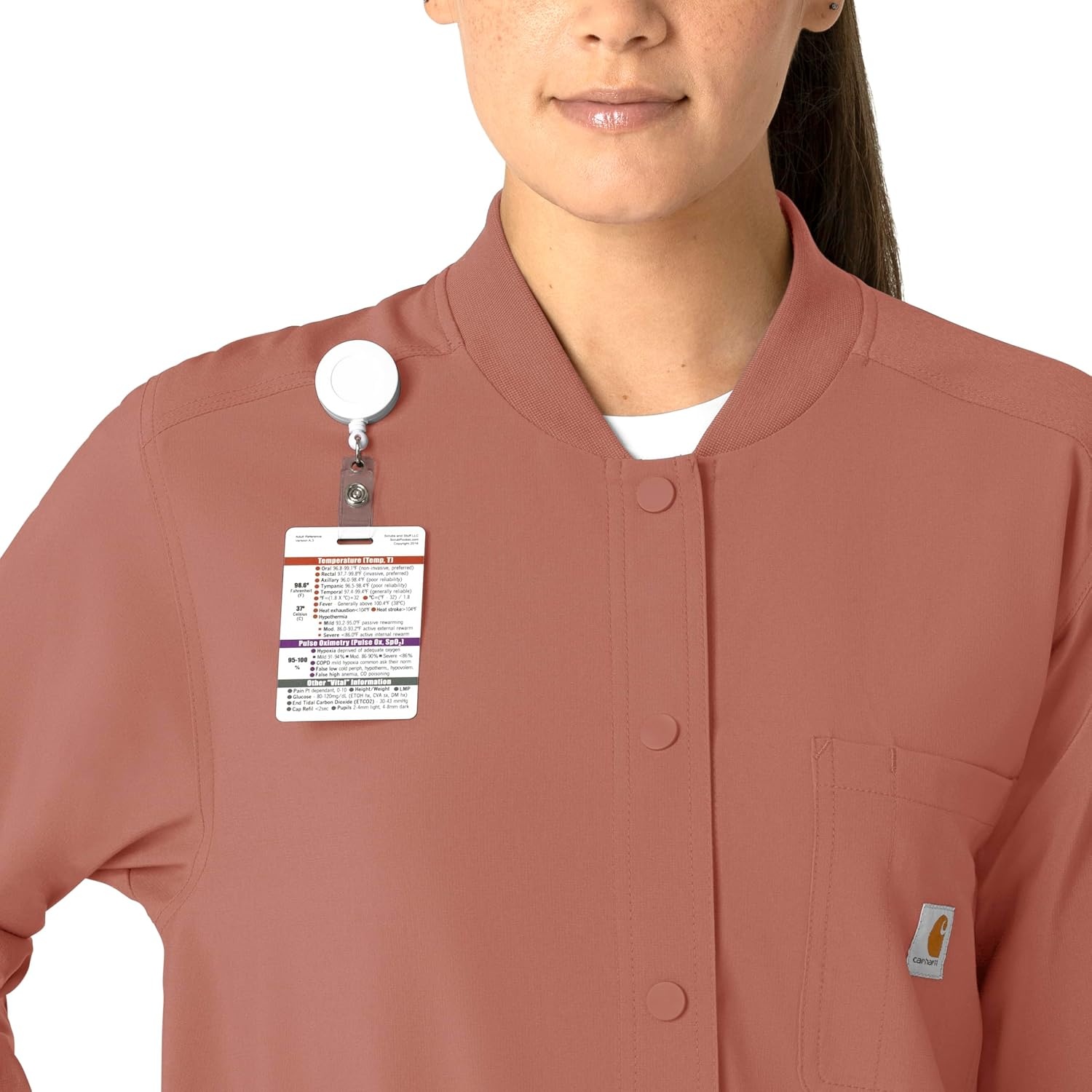 image:imageCarhartt Scrubs C81023 Womens Rugged Flex Modern Fit Bonded Fleece JaWildrose