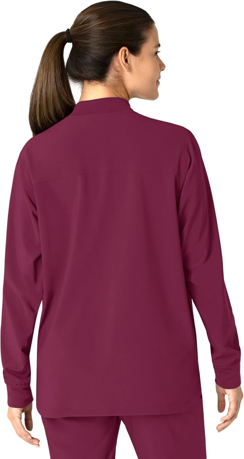 image:imageCarhartt Scrubs C81023 Womens Rugged Flex Modern Fit Bonded Fleece JaWine