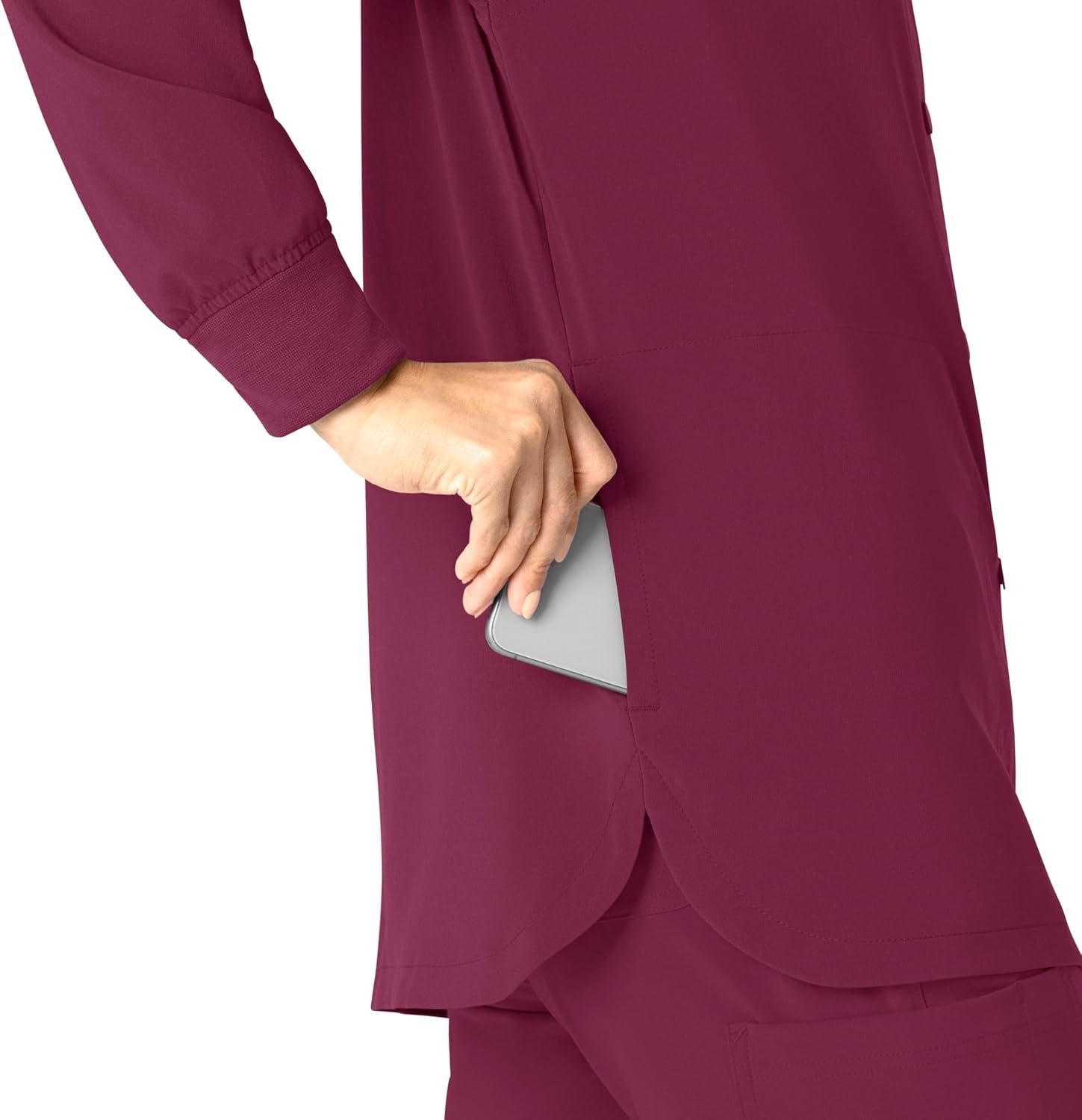 image:imageCarhartt Scrubs C81023 Womens Rugged Flex Modern Fit Bonded Fleece JaWine