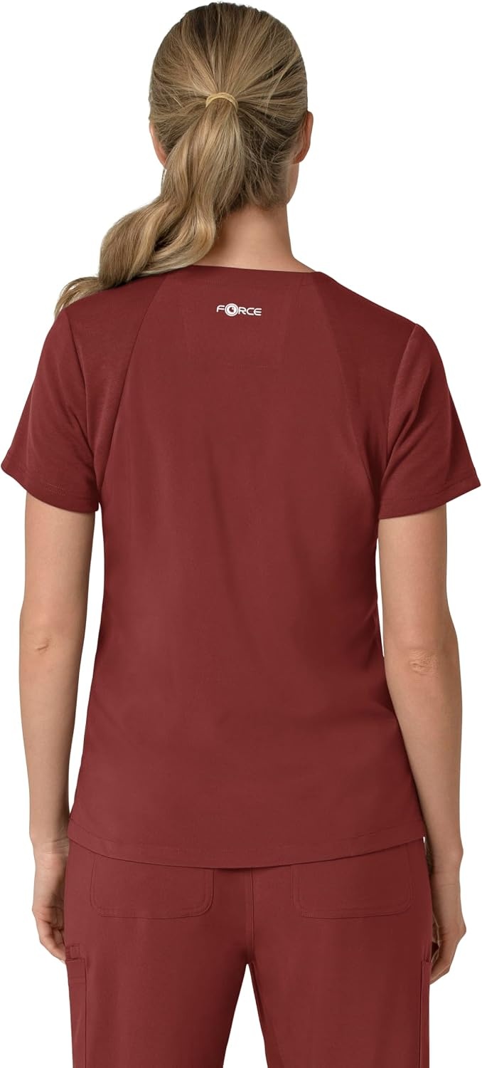 image:imageCarhartt Scrubs for Women Force CrossFlex Panel VNeck Tops with 3 PocketsAmber Terrain