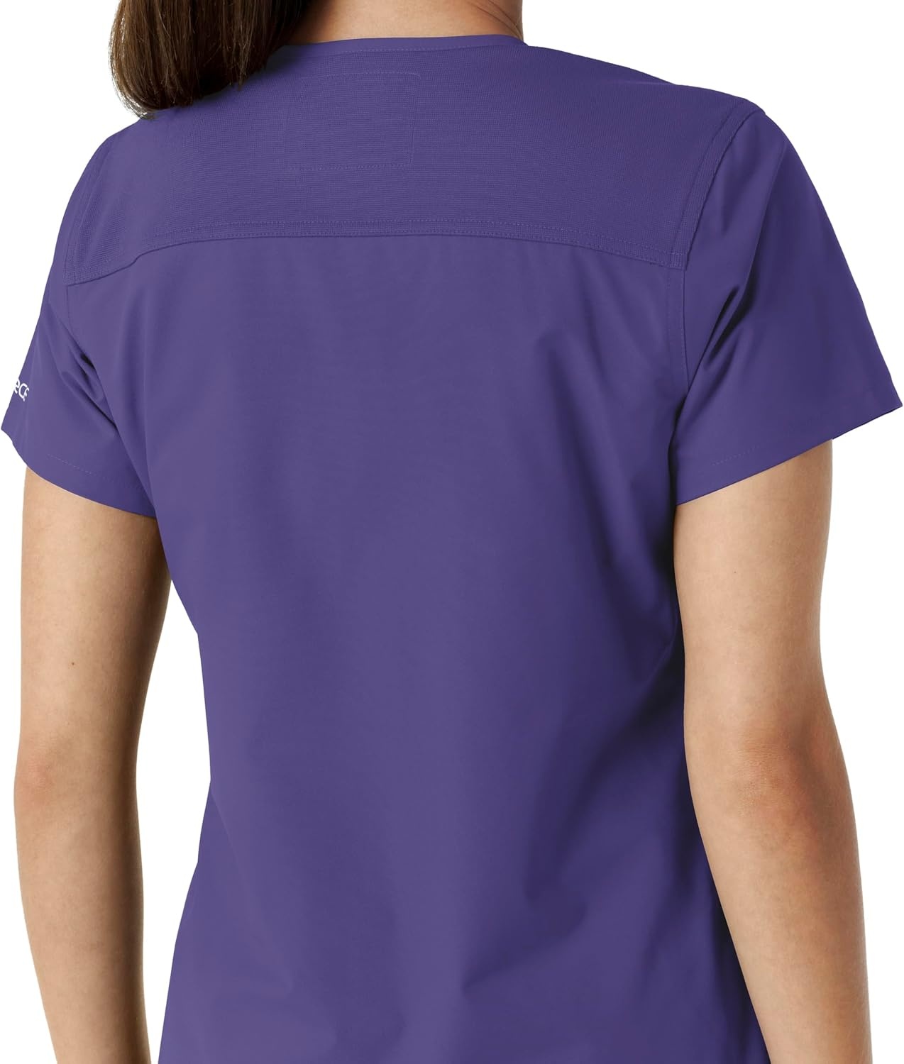image:imageCarhartt Scrubs for Women Force CrossFlex Panel VNeck Tops with 3 PocketsGrape
