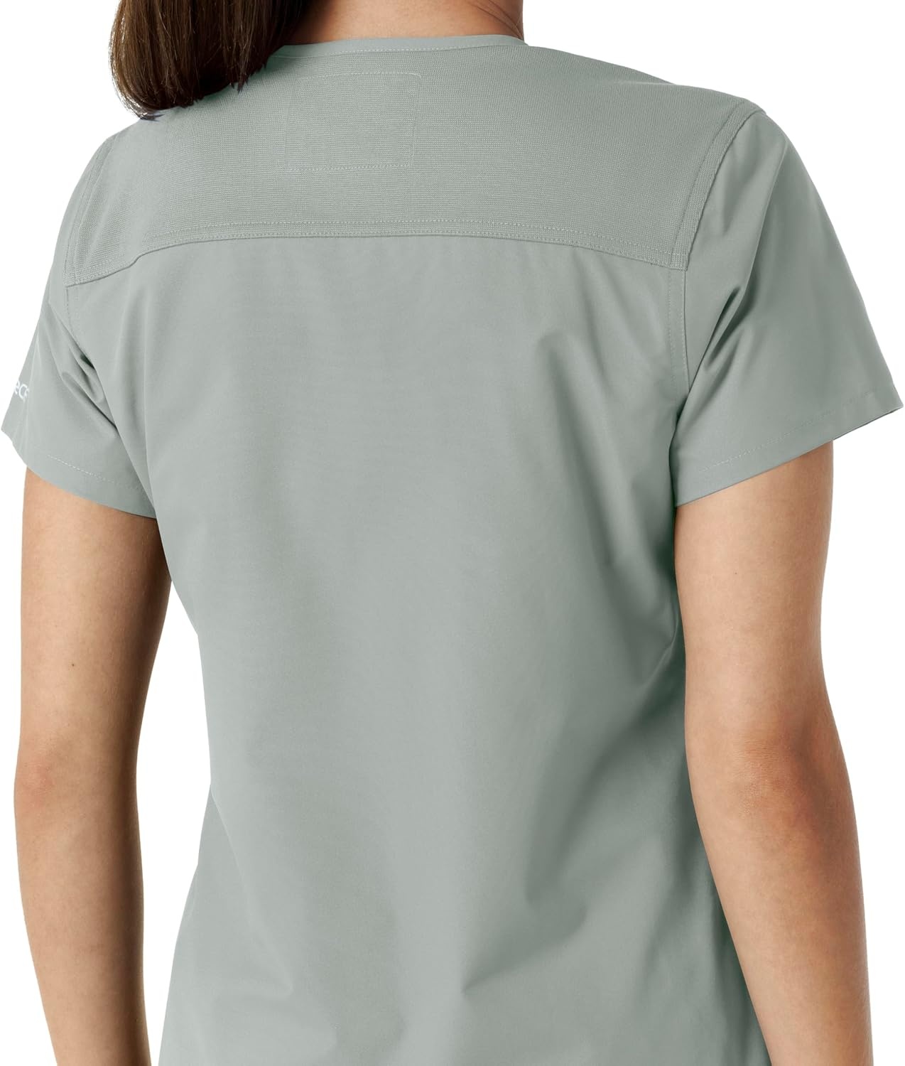 image:imageCarhartt Scrubs for Women Force CrossFlex Panel VNeck Tops with 3 PocketsGrey