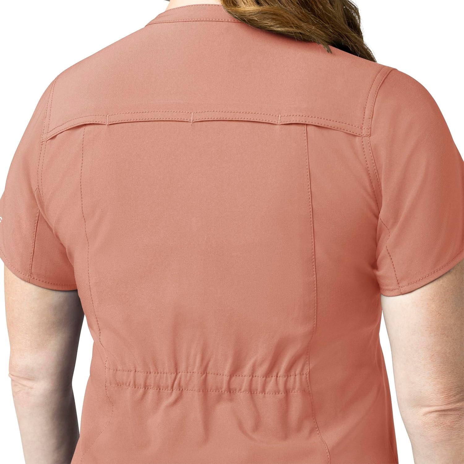 image:imageCarhartt Scrubs for Women Force CrossFlex Panel VNeck Tops with 3 PocketsMauve