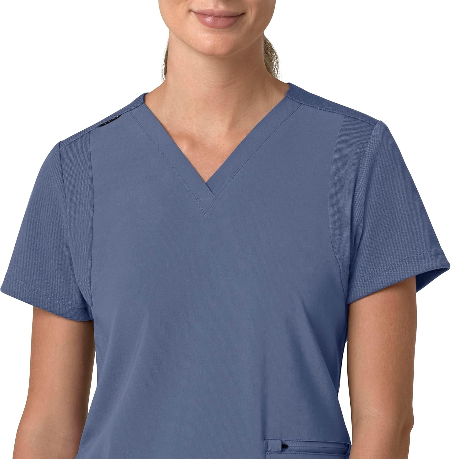 image:imageCarhartt Scrubs for Women Force CrossFlex Panel VNeck Tops with 3 PocketsRiverside