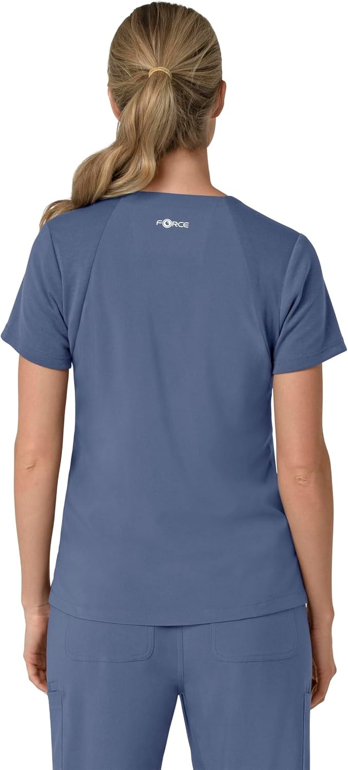 image:imageCarhartt Scrubs for Women Force CrossFlex Panel VNeck Tops with 3 PocketsRiverside