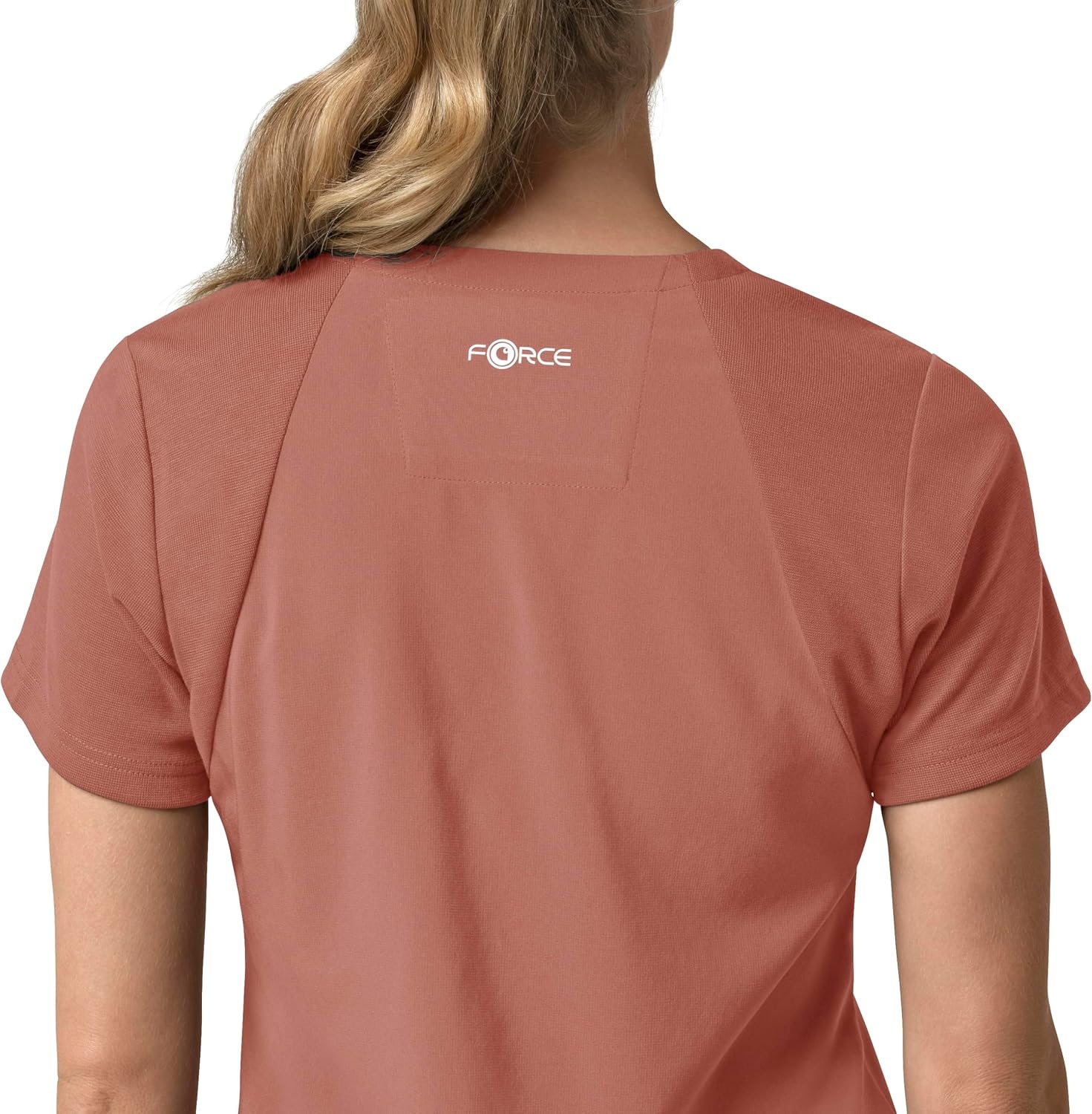 image:imageCarhartt Scrubs for Women Force CrossFlex Panel VNeck Tops with 3 PocketsWildrose